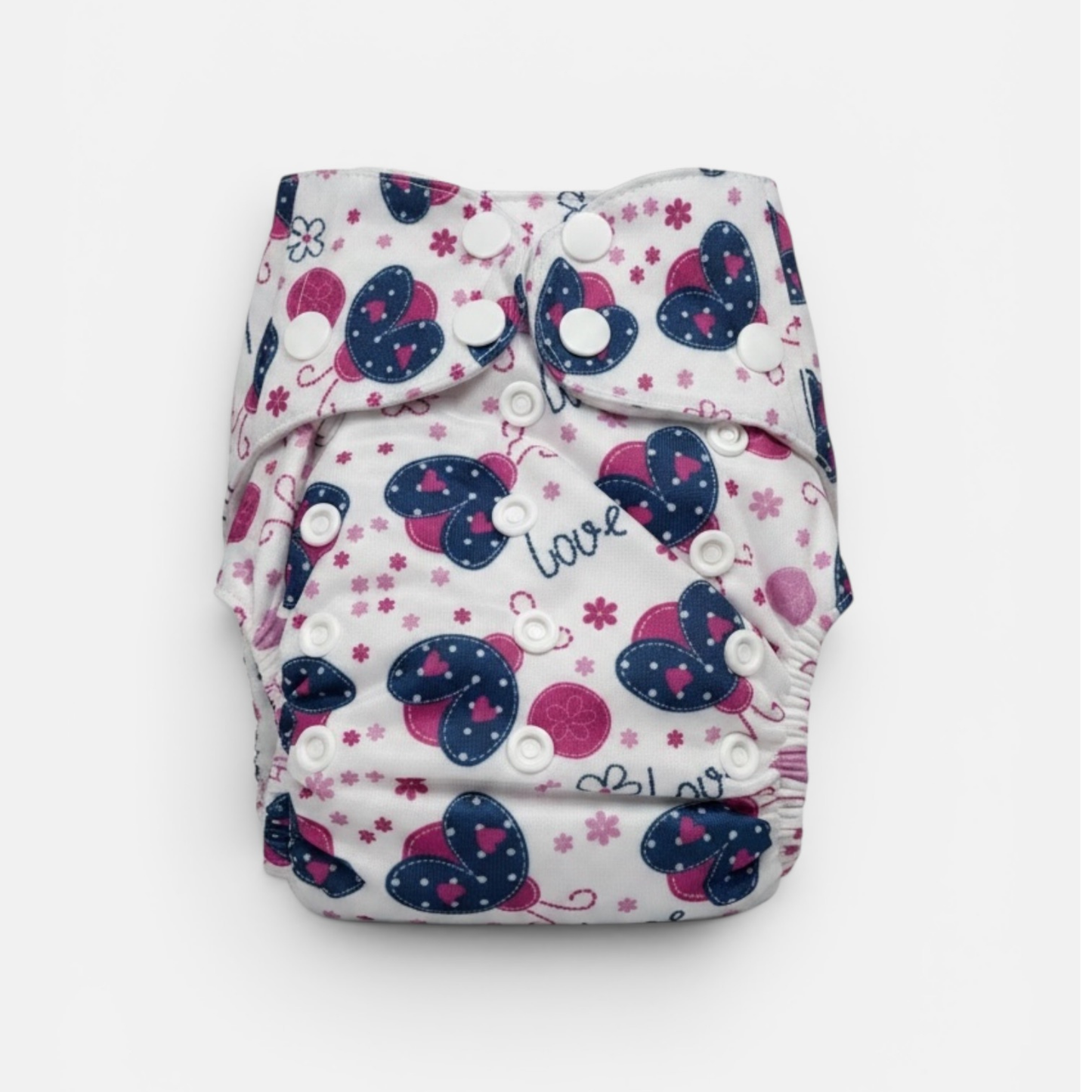 Bamboo  Reusable Cloth Diaper - Butterfly Love