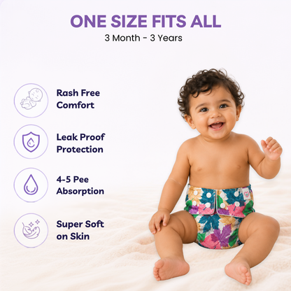 Neo Ultra Reusable Cloth Diaper Leaf 2