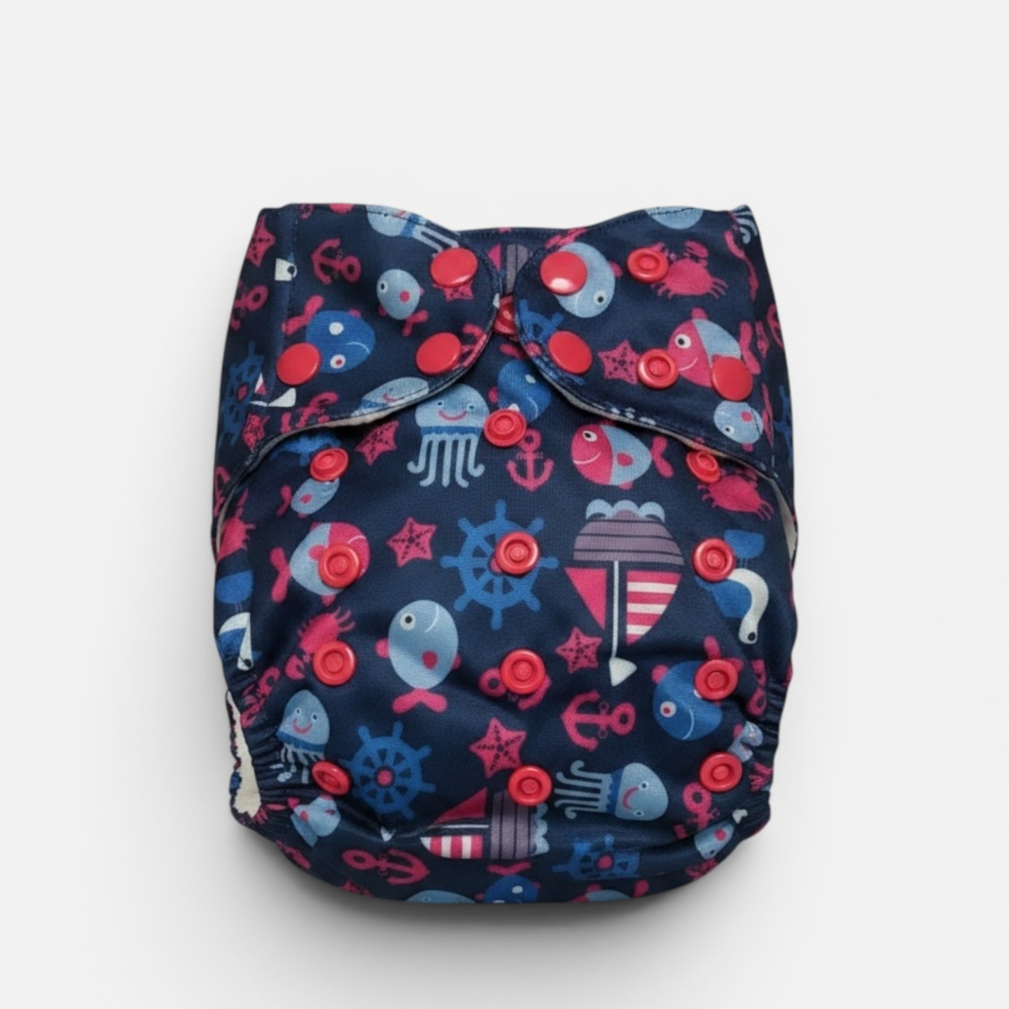 Bamboo  Reusable Cloth Diaper - Crabs