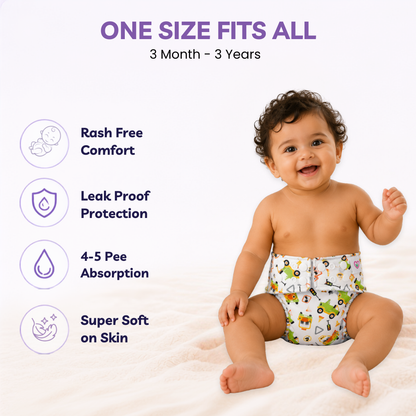 Neo Ultra Reusable Cloth Diaper - Car