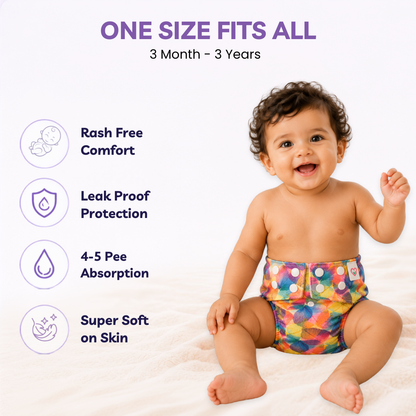 Neo Ultra Reusable Cloth Diaper Leaf