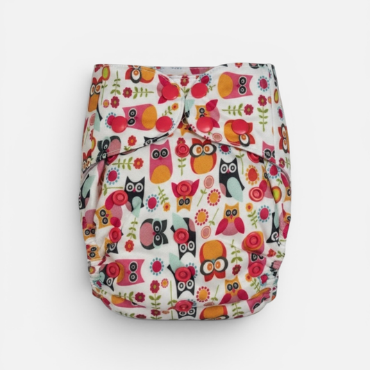 Neo Ultra Reusable Cloth Diaper - Owl