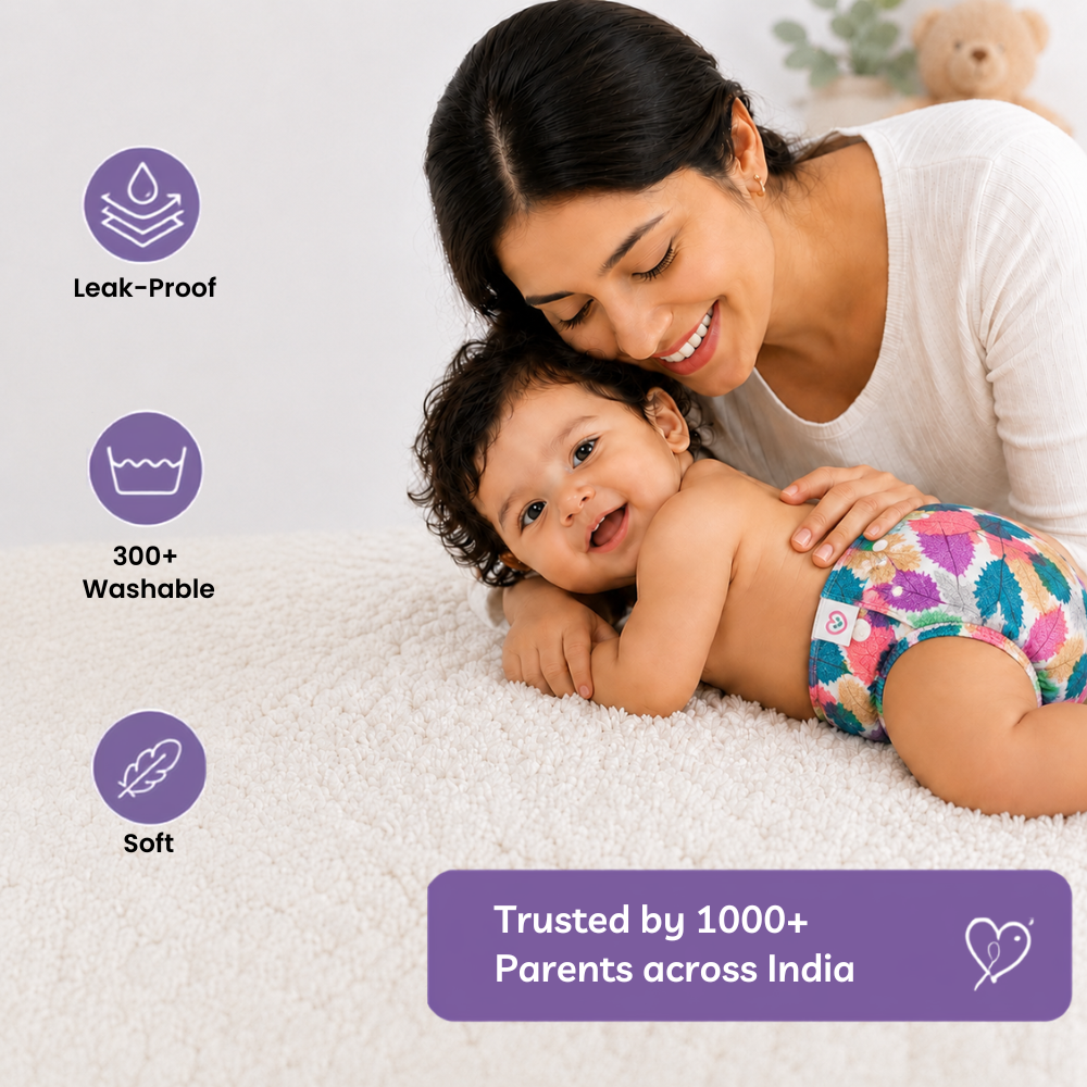Neo Ultra Reusable Cloth Diaper Leaf