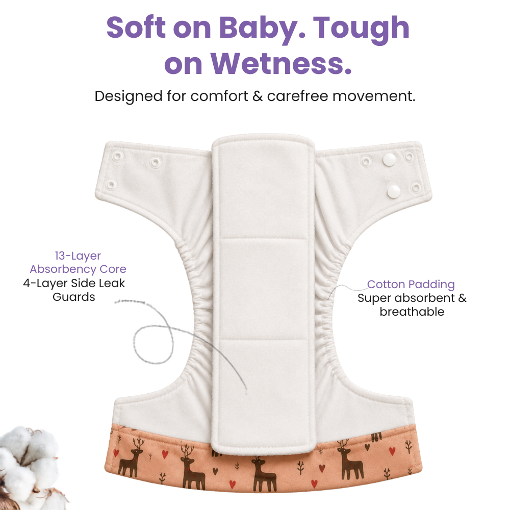 Neo Ultra Reusable Cloth Diaper - Deer