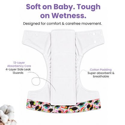 Neo Ultra Reusable Cloth Diaper - Bird