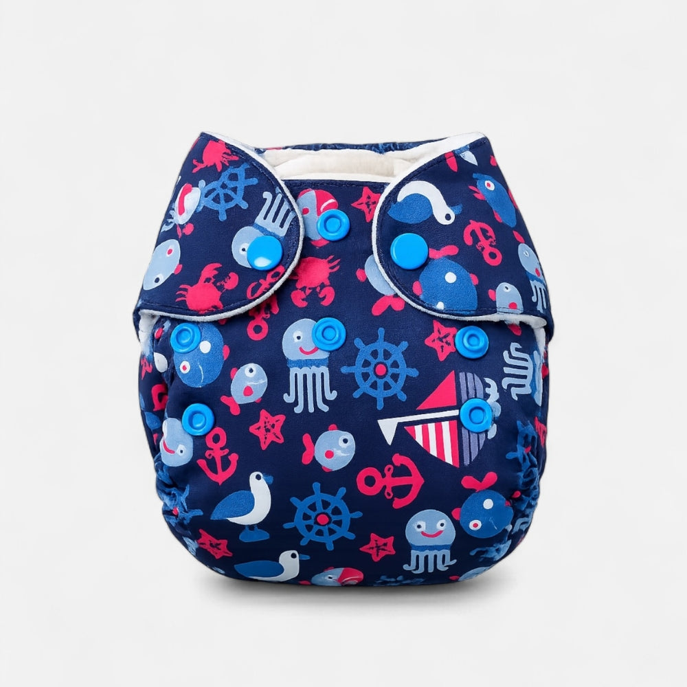 New Born Cloth Diaper Ocean