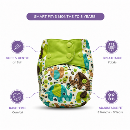 Bamboo  Reusable Cloth Diaper - Eliphant
